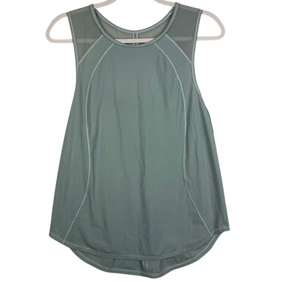 Lululemon Tops - Lululemon Sculpt Tank Top Women Size S Blue Cast  Mesh Back Running Yoga EUC